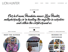 Tablet Screenshot of lion-hunter.com